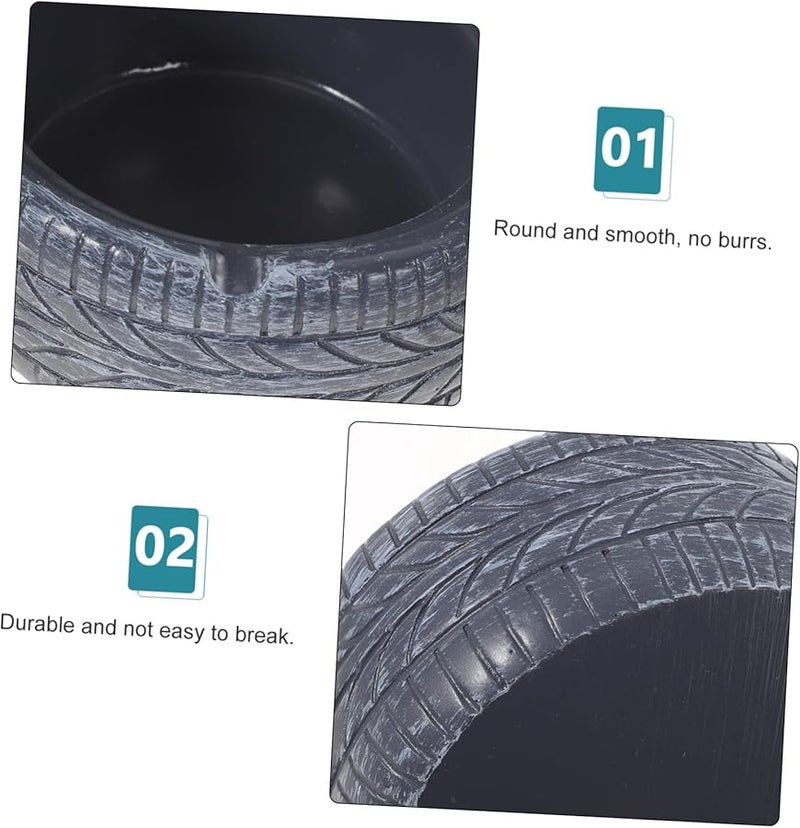 كابيلوك تصميم إطارات منفضة سجائر محمولة حامل رماد مكتبي أسود - Image 4